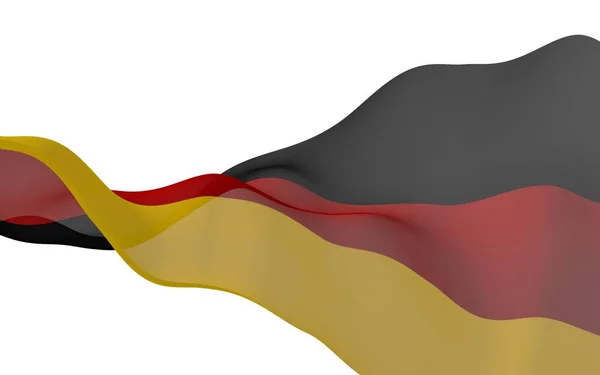 Flag Germany Wide Format Illustration State Symbol Federal Republic Germany — Stock Photo, Image