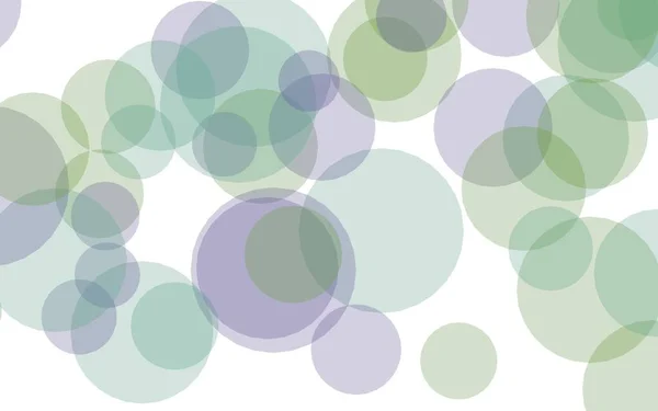 Multicolored Translucent Circles White Background Green Tones Illustration — Stock Photo, Image