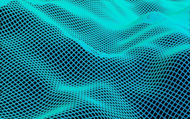 Karanlık bir arka plan üzerinde soyut manzara. Siber uzay şebekesi. merhaba teknoloji ağı. 3d illüstrasyon