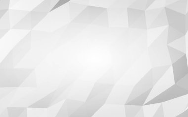 Beyaz soyut arka plan. Lowpoly arka planı. Buruşmuş kağıt. 3B illüstrasyon