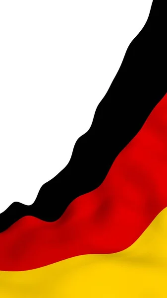 Almanya Bayrağı Geniş Format Illüstrasyon Almanya Federal Cumhuriyeti Nin Devlet — Stok fotoğraf