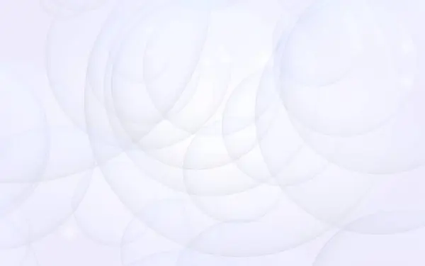 抽象的な白い背景 光の透明な泡で背景 3Dイラスト — ストック写真