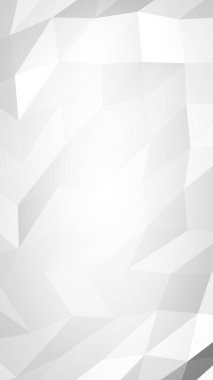 Beyaz soyut arka plan. Lowpoly arka planı. Buruşmuş kağıt. 3B illüstrasyon