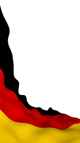 Tysklands Flag Bredt Format Illustration Statsligt Symbol Forbundsrepublikken Tyskland Gengivelse - Stock-foto
