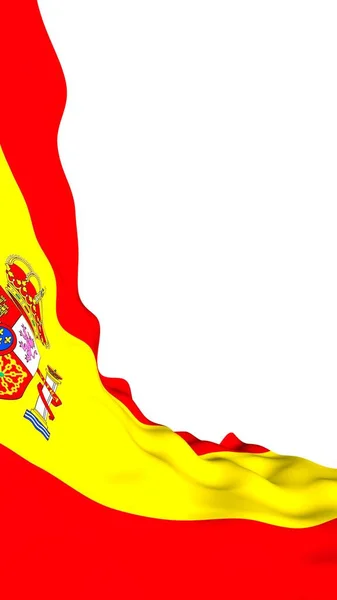 Flag Spain Official State Symbol Kingdom Spain Concept Web Sports — Stock Photo, Image