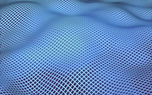 Paesaggio Astratto Sfondo Viola Blu Griglia Ciberspazio Rete Tech Illustrazione — Foto Stock