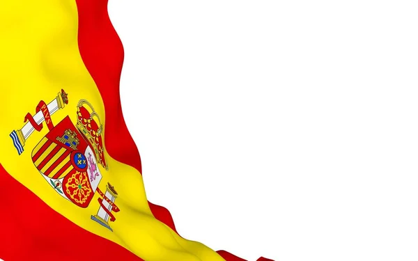 Bandiera Spain Simbolo Ufficiale Del Regno Spagna Concetto Web Pagine — Foto Stock