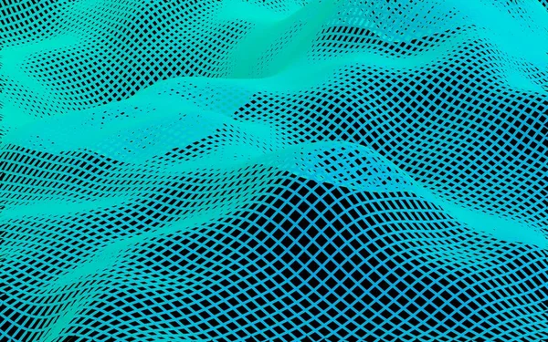 Karanlık bir arka plan üzerinde soyut manzara. Siber uzay şebekesi. merhaba teknoloji ağı. 3d illüstrasyon