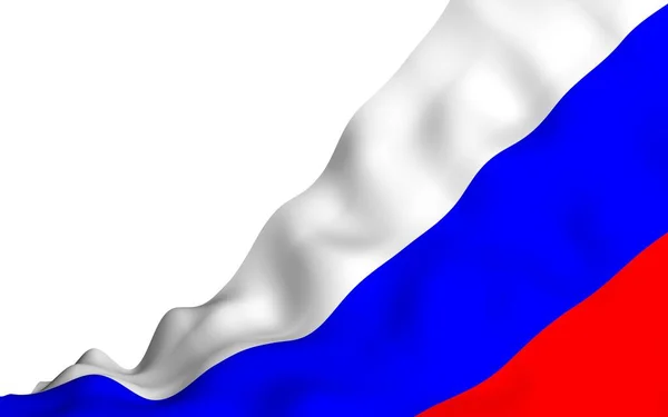 Σημαία Της Ρωσικής Ομοσπονδίας Εθνικός Κράτος Σύμβολο Της Ρωσίας Εικονογράφηση — Φωτογραφία Αρχείου