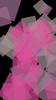 Koyu arkaplanda çok renkli yarı şeffaf altıgenler. Dikey görüntü yönlendirmesi. 3B illüstrasyon