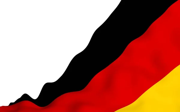 Flag Germany Wide Format Illustration State Symbol Federal Republic Germany — Stock Photo, Image