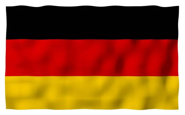 Flag Germany Wide Format Illustration State Symbol Federal Republic Germany — Stock Photo, Image