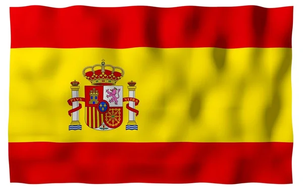 Bandera España Símbolo Estatal Oficial Del Reino España Concepto Web — Foto de Stock