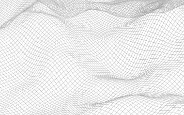 Beyaz arka planda soyut manzara. Siber uzay şebekesi. merhaba teknoloji ağı. 3d illüstrasyon