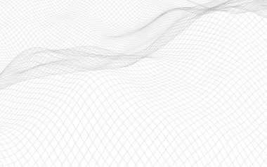 Beyaz arka planda soyut manzara. Siber uzay şebekesi. merhaba teknoloji ağı. 3d teknoloji illüstrasyon. 3d illüstrasyon