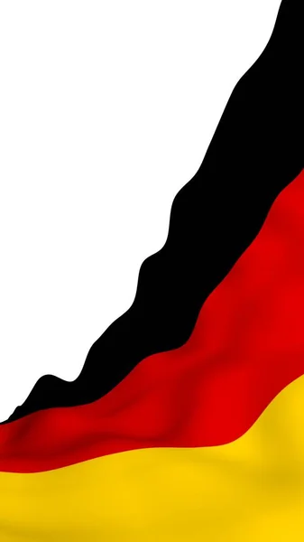 Bandera Alemania Ilustración Gran Formato Símbolo Estatal República Federal Alemania — Foto de Stock