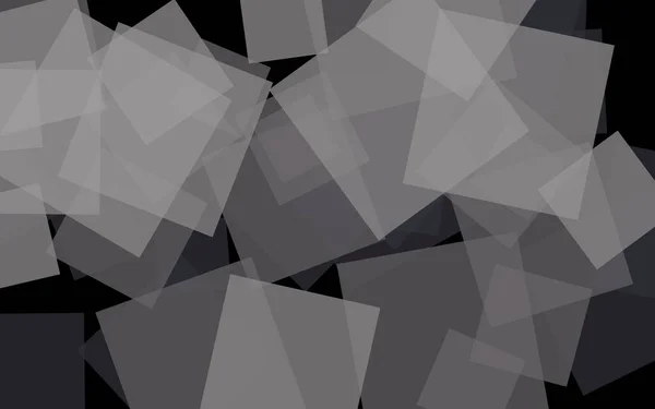 Gray Translucent Squares Dark Background Gray Tones Illustration — Stock Photo, Image