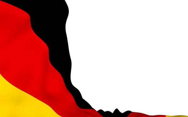 Deutschland Fahne Großformatige Illustration Staatssymbol Der Bundesrepublik Deutschland Rendering — Stockfoto