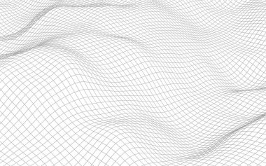 Beyaz arka planda soyut manzara. Siber uzay şebekesi. merhaba teknoloji ağı. 3d illüstrasyon