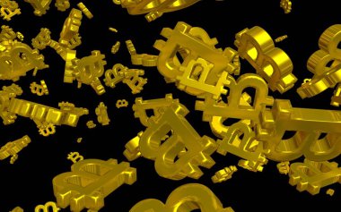 Karanlık bir arka planda dijital para birimi sembolü Bitcoin. Bitcoin düşüşü. Sanal ekranda kripto para birimi grafiği. İş, finans ve teknoloji kavramı. 3B illüstrasyon