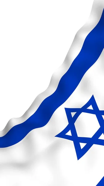 Bandera Israel Símbolo Estatal Del Estado Israel Una Estrella Azul —  Fotos de Stock