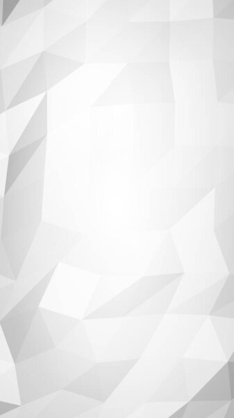 White abstract background. Lowpoly backdrop. Crumpled paper. 3D illustration