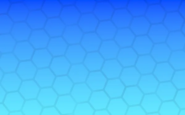 グラデーションの青空の背景に半透明のハニカム ポリゴンのパース ビューはハニカムのように見えます 等数ジオメトリ 3Dイラスト — ストック写真