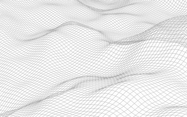 Beyaz arka planda soyut manzara. Siber uzay şebekesi. merhaba teknoloji ağı. 3d illüstrasyon