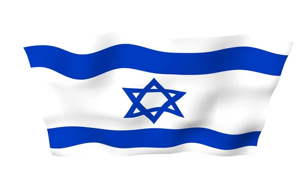 Bandera Israel Símbolo Estatal Del Estado Israel Una Estrella Azul — Foto de Stock