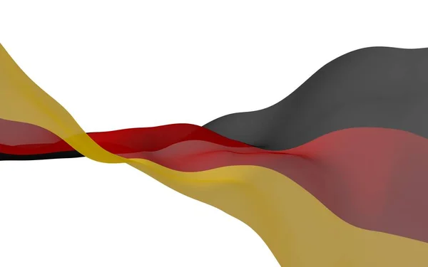 Bandera Alemania Ilustración Gran Formato Símbolo Estatal República Federal Alemania —  Fotos de Stock