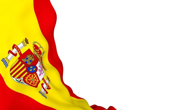 Прапор Іспанії Державний Символ Королівства Іспанія Концепція Веб Спортивні Сторінки — стокове фото