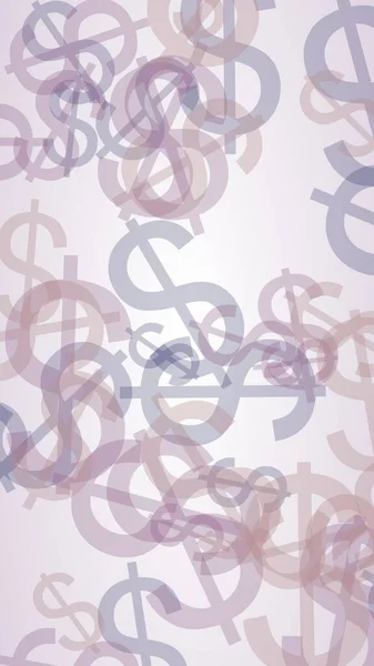 Šedé Průsvitné Znaky Dolaru Tmavém Pozadí Šedé Tóny Ilustrace — Stock fotografie