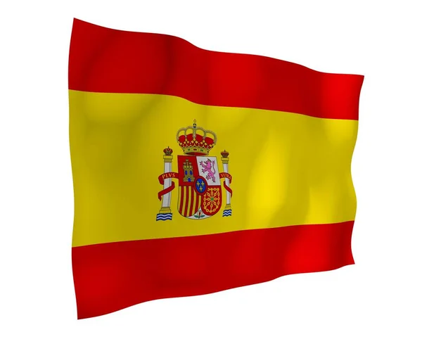 스페인의 스페인 왕국의 상징이다 콘셉트 스포츠 페이지 디자인 — 스톡 사진