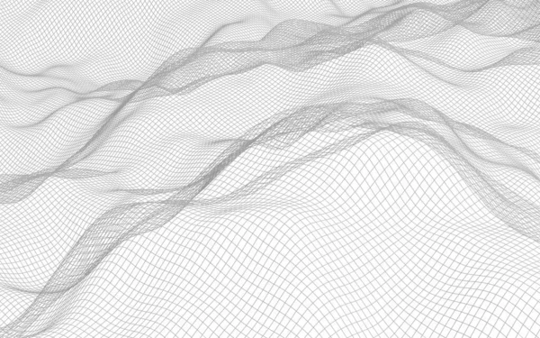 Αφηρημένο Τοπίο Λευκό Φόντο Δίκτυο Κυβερνοχώρου Δίκτυο Tech Εικονογράφηση — Φωτογραφία Αρχείου
