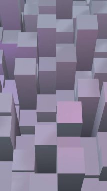 Soyut pembe gri zarif küp geometrik arka plan. Kaotik olarak gelişmiş dikdörtgen çubuklar. 3d Rendering, 3d illüstrasyon