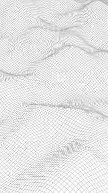 Beyaz arka planda soyut manzara. Siber uzay şebekesi. merhaba teknoloji ağı. 3d illüstrasyon