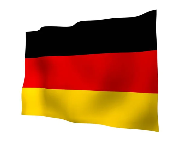 Drapeau Allemagne Illustration Grand Format Symbole État République Fédérale Allemagne — Photo