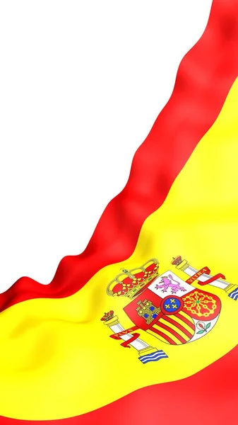 Bandiera Spain Simbolo Ufficiale Del Regno Spagna Concetto Web Pagine — Foto Stock