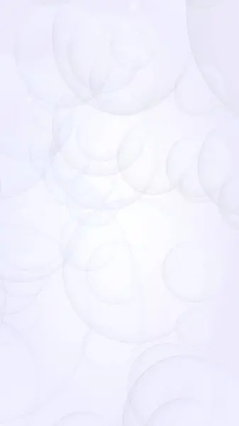 Abstraktní Bílé Pozadí Backdrop Světle Průhlednými Bublinami Svislá Orientace Ilustrace — Stock fotografie