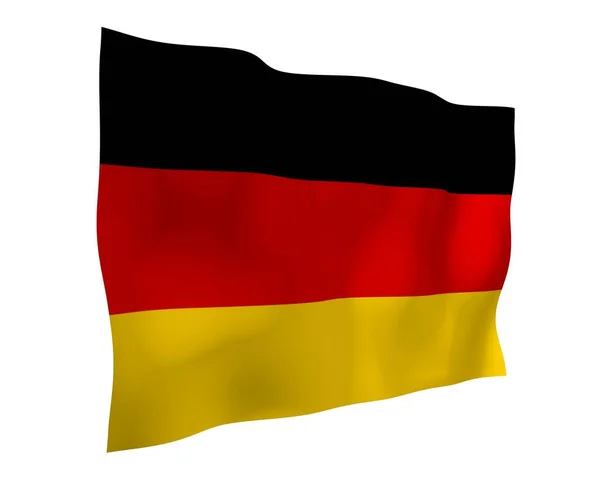 Flag Germany Wide Format Illustration State Symbol Federal Republic Germany — Stock Photo, Image
