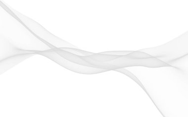 Beyaz soyut arka plan. Dalgalanan beyaz eşarp. Rüzgarın beyaz kumaşında sallanıyor. 3B illüstrasyon