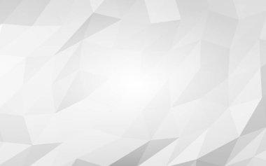 Beyaz soyut arka plan. Lowpoly arka planı. Buruşmuş kağıt. 3B illüstrasyon