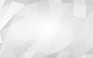 Beyaz soyut arka plan. Lowpoly arka planı. Buruşmuş kağıt. 3B illüstrasyon