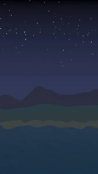 Sternenklarer Mondloser Himmel Meeresküste Mit Wellen Einem Strand Insel Strandparadies — Stockfoto