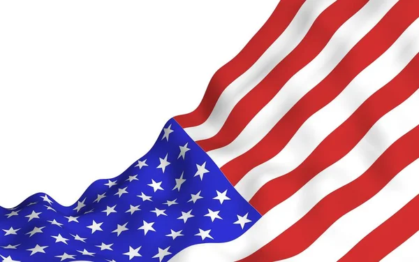 Waving Flag United States America Stars Stripes State Symbol Usa — Stock Photo, Image