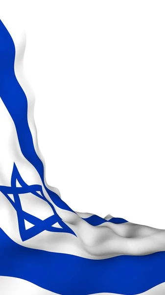 Bandera Israel Símbolo Estatal Del Estado Israel Una Estrella Azul —  Fotos de Stock