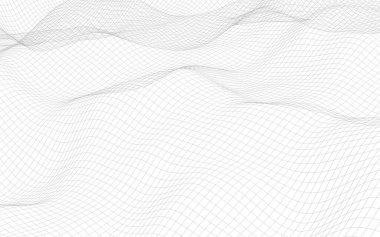 Beyaz arka planda soyut manzara. Siber uzay şebekesi. merhaba teknoloji ağı. 3d teknoloji illüstrasyon. 3d illüstrasyon