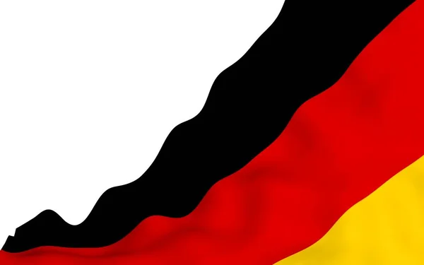 Bandera Alemania Ilustración Gran Formato Símbolo Estatal República Federal Alemania — Foto de Stock