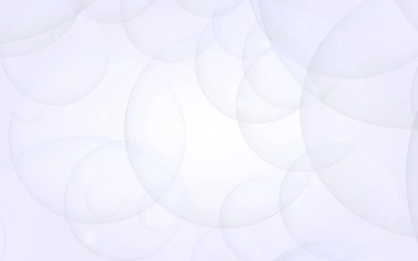 Abstraktní Bílé Pozadí Backdrop Světle Průhlednými Bublinami Ilustrace — Stock fotografie