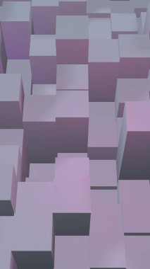 Soyut pembe gri zarif küp geometrik arka plan. Kaotik olarak gelişmiş dikdörtgen çubuklar. 3d Rendering, 3d illüstrasyon